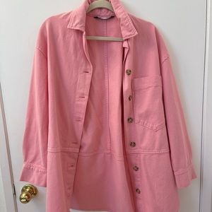 Zara Overshirt with Pocket - Bubble Gum